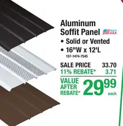 Menards Aluminum Soffit Panel offer