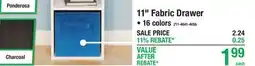 Menards 11 Fabric Drawer offer