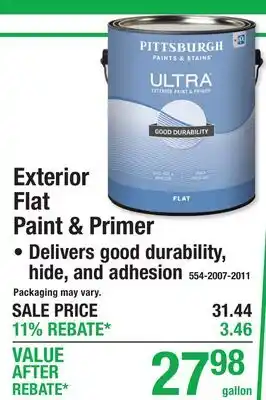 Menards Exterior Flat Paint & Primer offer