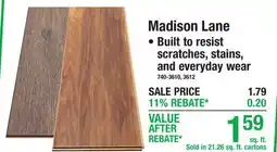 Menards Madison Lane offer
