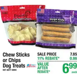 Menards Chew Sticks or Chips Dog Treats offer