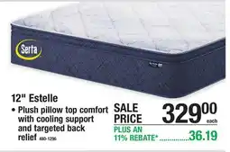 Menards Serta 12 Estelle offer