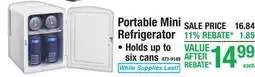 Menards Portable Mini Refrigerator offer