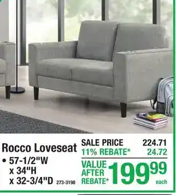 Menards Rocco Loveseat offer