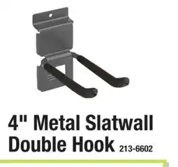 Menards 4 Metal Slatwall Double Hook offer