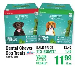 Menards Dental Chews Dog Treats offer