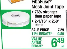 Menards FibaFuse Mesh Joint Tape Drywall offer