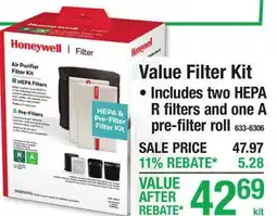 Menards Value Filter Kit offer