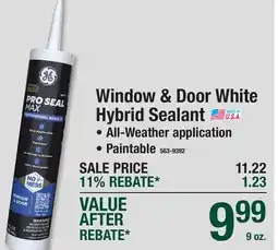 Menards Window & Door White Hybrid Sealant offer
