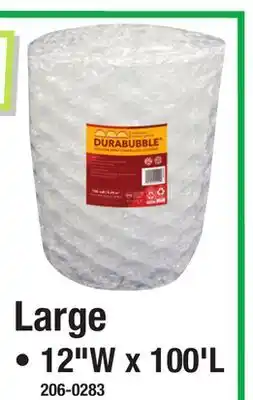 Menards Large Clear Bubble Cushion Wrap offer