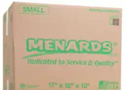 Menards Small MOVING BOXES offer