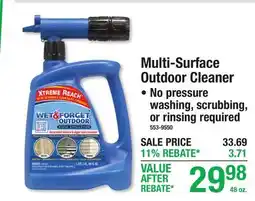 Menards Multi-Surface Outdoor Cleaner offer