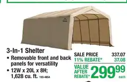 Menards 3-In-1 Shelter FABRIC SHELTERS offer