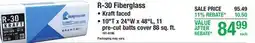 Menards R-30 Fiberglass INSULATION offer
