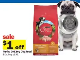 Meijer Purina one dry dog food offer