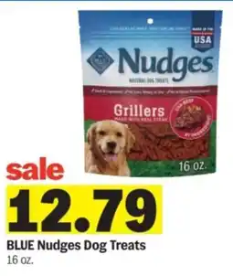 Meijer Blue nudges dog treats offer