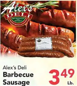 Eurofresh Market Alex's Deli Barbecue Sausage offer