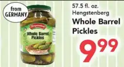 Eurofresh Market Hengstenberg Whole Barrel Pickles offer
