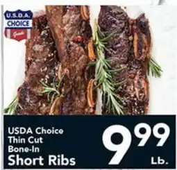 Eurofresh Market USDA Choice Thin Cut Bone-In Short Ribs offer