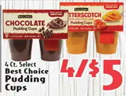 Eurofresh Market 4 Ct. Select Best Choice Pudding Cups offer
