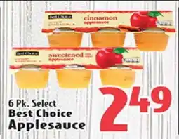 Eurofresh Market 6 Pk. Select Best Choice Applesauce offer