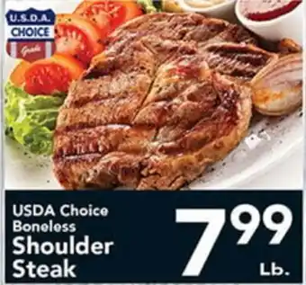 Eurofresh Market USDA Choice Boneless Shoulder Steak offer
