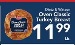 Eurofresh Market Dietz & Watson Oven Classic Turkey Breast offer