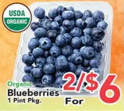 Eurofresh Market Organic Blueberries offer