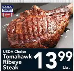 Eurofresh Market USDA Choice Tomahawk Ribeye Steak offer