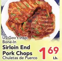 Eurofresh Market US Gov't Insp. Bone-In Sirloin End Pork Chops offer