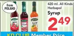 Eurofresh Market Herbapol Syrup offer