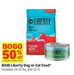Meijer Bixbi liberty dog or cat food offer