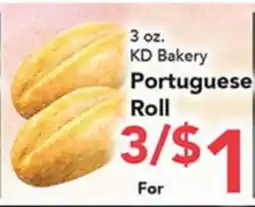 Eurofresh Market KD Bakery Portuguese Roll offer
