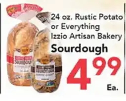 Eurofresh Market 24 oz. Rustic Potato or Everything Izzio Artisan Bakery Sourdough offer