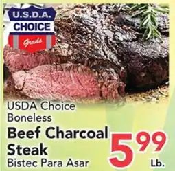 Eurofresh Market USDA Choice Boneless Beef Charcoal Steak offer