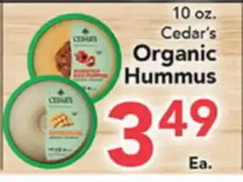 Eurofresh Market Cedar's Organic Hummus offer