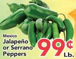 Eurofresh Market Mexico JalapeΓ±o or Serrano Peppers offer
