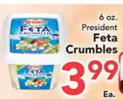 Eurofresh Market President Feta Crumbles offer