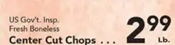 Eurofresh Market US Gov't. Insp. Fresh Boneless Center Cut Chops offer