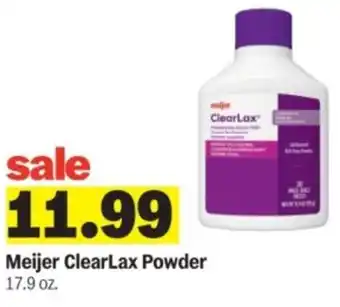Meijer Meijer clearlax powder offer