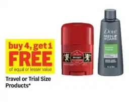 Meijer Travel or trial size products offer