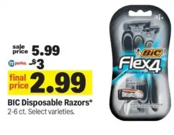 Meijer Bic disposable razors offer
