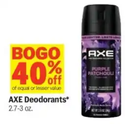 Meijer Axe deodorants offer