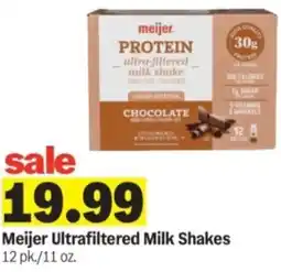 Meijer Meijer ultrafiltered milk shakes offer