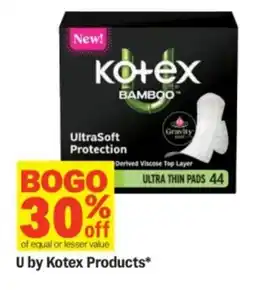 Meijer U by Kotex Products offer