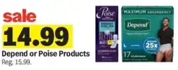 Meijer Depend or poise products offer