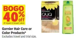 Meijer Garnier hair care or color products offer