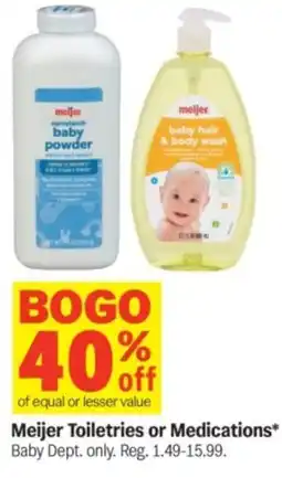 Meijer Meijer toiletries or medications offer