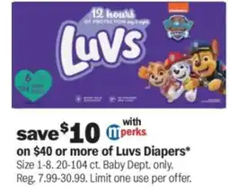 Meijer Luvs diapers offer