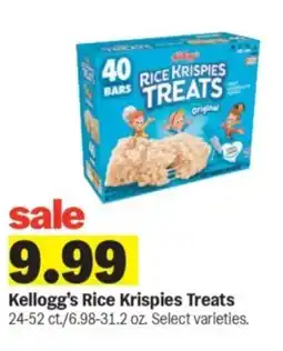 Meijer Kellogg's rice krispies treats offer